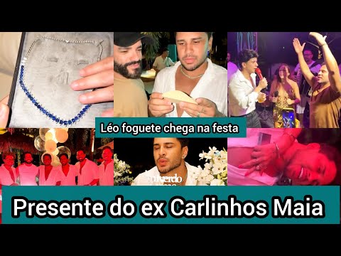 Paulo entrega bilhete junto com presente que Carlinhos Maia mandou pra Lucas Guimarães - Léo foguete