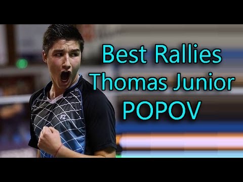 BEST Rallies of Toma Junior POPOV (17 years old) - Badminton