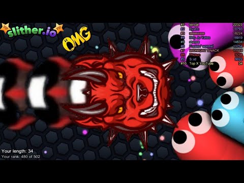 Slither.io A.I. Red Dog Demon Skin🔥🔥🔥 - New Epic Skin Slitherio Best Gameplay - Slither.io Vip