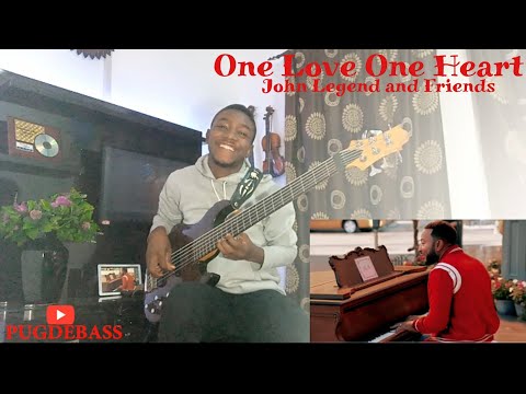 ONE LOVE - JOHN LEGEND, KELLY, BLAKE AND GWEN. (BASS COVER).