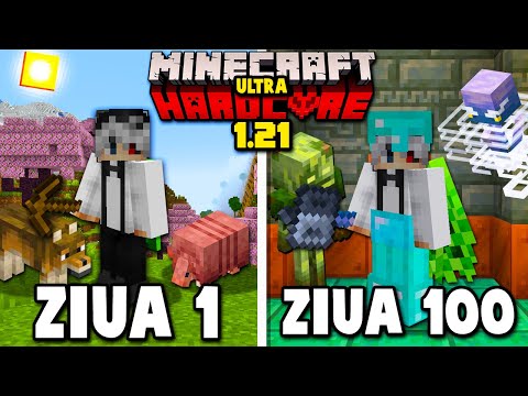 Am Supravietuit 100 de Zile pe Minecraft Ultra Hardcore 1.21