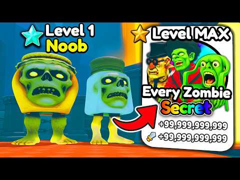 Starting Over as NOOB with OP SECRETS in Brainrot Zombie Evolution!