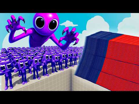 200x PURPLE RAINBOW FRIEND + 1x GIANT vs EVERY GOD - Totally Accurate Battle Simulator TABS