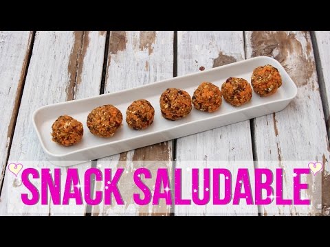 Snack saludable: trufas de zanahoria y almendras