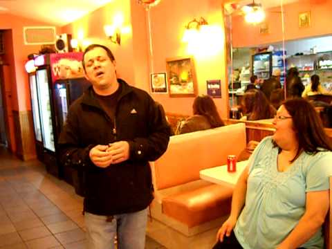 manolo siging @a birthday party