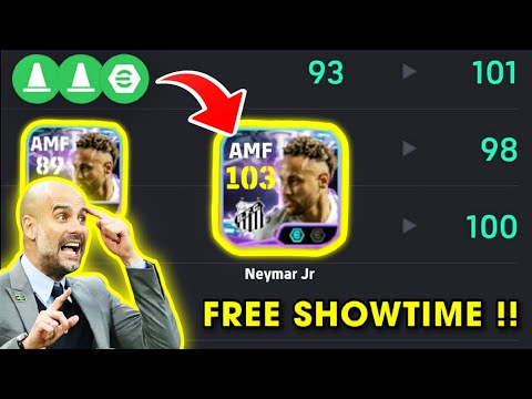 Free 103 Rated Showtime Blitz Curler Neymar Junior Best Training Guide 🤩🔥 eFootball 2026 Mobile !! 