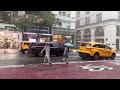 NYC Rain & Thunderstorms Walking Compilation HEAVY Rainstorm Midtown Manhattan Thunder & Lightning