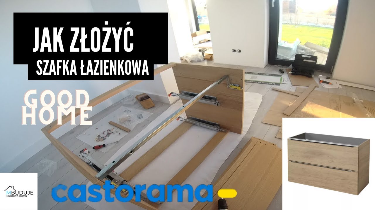 051 jak złożyć szafkę łazienkową wiszącą z Castoramy Instrukcja montażu szafki GoodHome Imandra