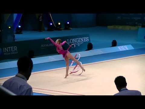 Mateva Maria (BUL)  ribbon  World Championships RG 2013  Qual