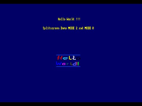 Amstrad CPC - Splitscreen Beispiel in Assembler