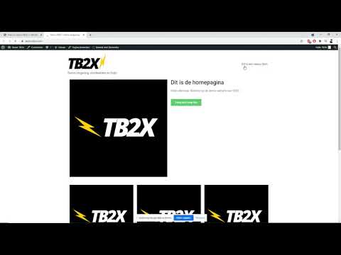 4. Je menu aanpassen van de website - Uitleg TB2X