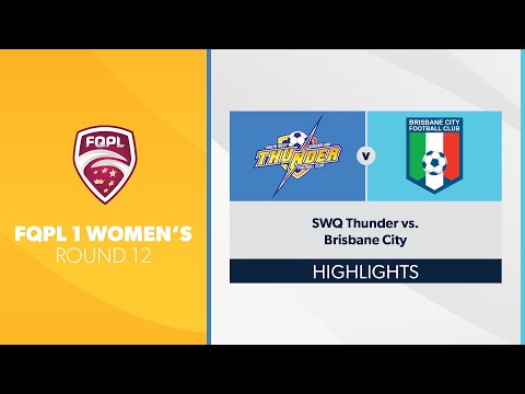 FQPL 1 Women's R12 - SWQ Thunder vs. Brisbane City Highlights