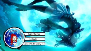 Nightcore ❁ Down ❁ Jason Walker ft. Molly Reed