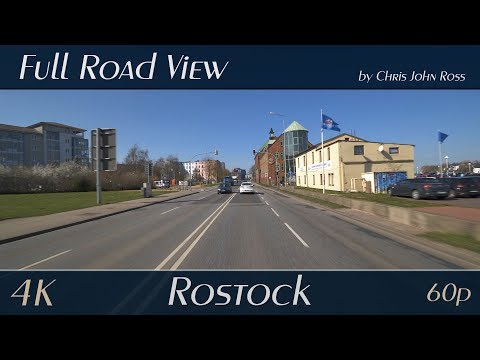 Rostock, Germany: Nördliche Altstadt, Kröpeliner-Tor-Vorstadt - Am Strande, Warnowufer - 4K UHD