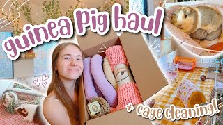 PET VLOG | Guinea Pig Cage Cleaning & Supplies Haul!