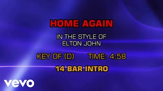Elton John - Home Again (Karaoke)