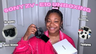UNBOXING MY NEW SONY ZV E10 + Camera Quality!