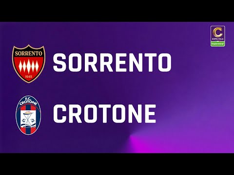 Sorrento - Crotone 1-3 | Coppa Italia Serie C Regionale Trenitalia | Gli Highlights