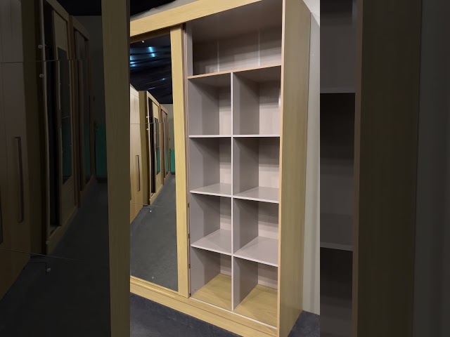 Guarda-Roupa Solteiro Bagda 100% Mdf 3 Portas 3 Gavetas com Espelho Castanho/Off White - Mx Móveis