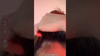 Gaya Ikat Rambut Ala Korea # Shorts