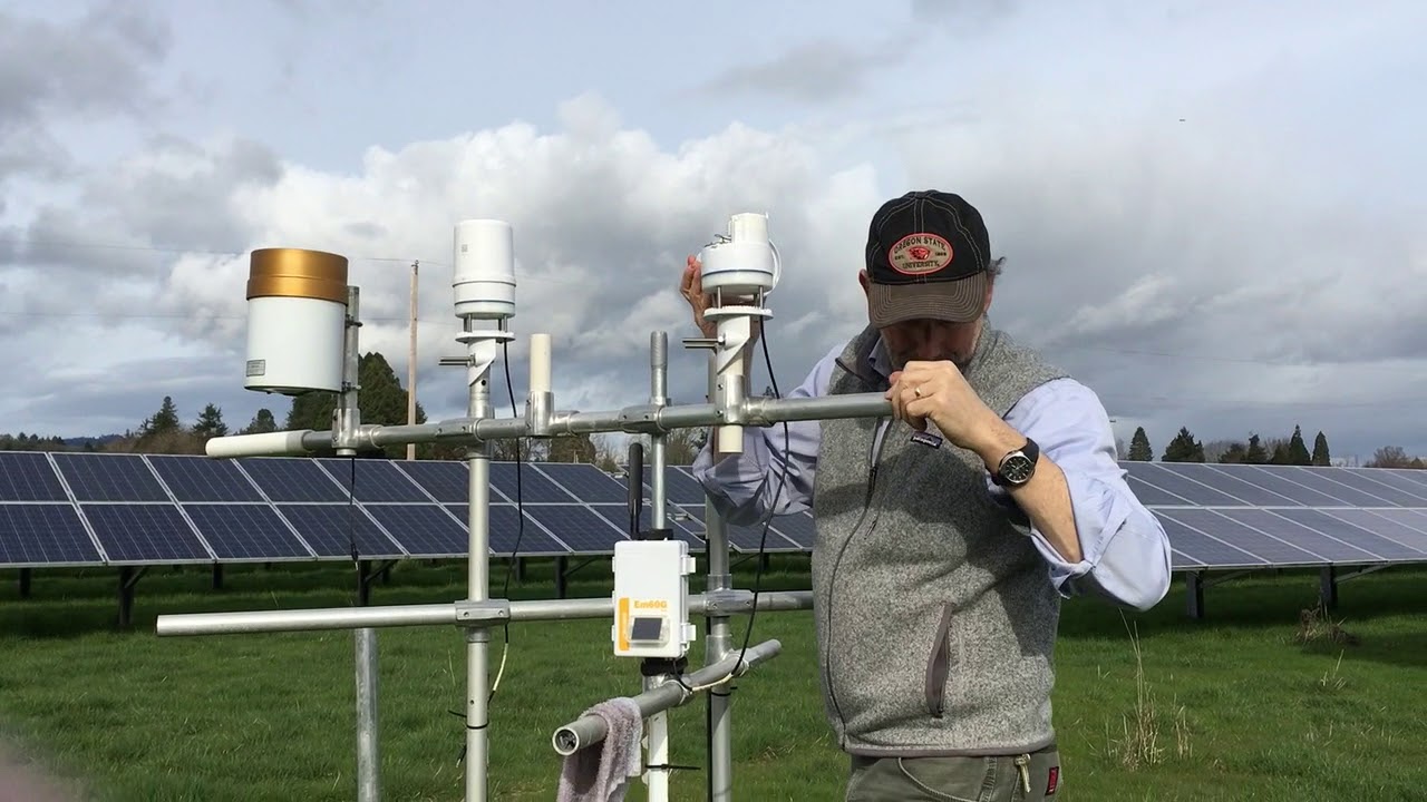 Monthly cleaning the TAHMO weather station