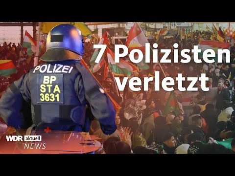Pro-kurdische Demo in Dortmund eskaliert: Polizisten durch Böller verletzt | WDR aktuell