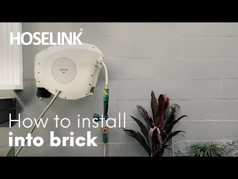 Hoselink USA - How to Install Our Retractable Garden Hose Reel on to Brick