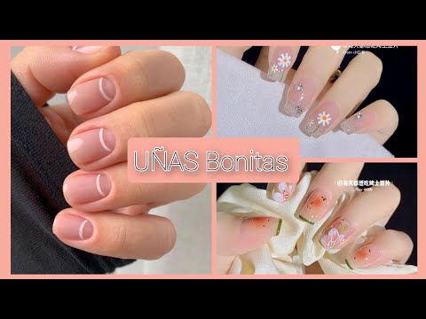 UÑAS BONITAS💅#uñasdecoradas #desingnails #diseñosdeuñas #nails #trendsnails #uñas2022#uñasnaturales