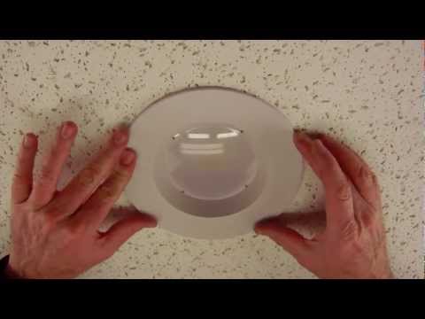 How to adjust our LED retrofit recessed trim from 6