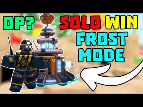 SOLO Frost Mode Triumph with Tesla + Full Guide | TDS Tower Defense Simulator