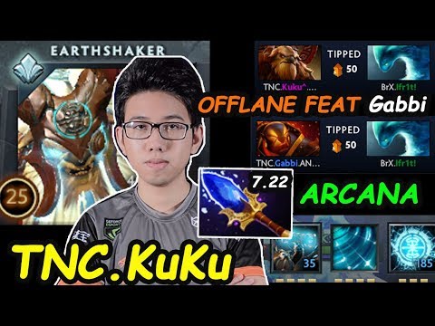 TNC KuKu - [Earthshaker] SuperStar OFFLANE Arcana Set Feat Gabbi Combo Dota 2 7.22 gameplay