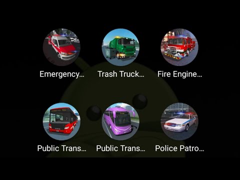 Emergency Ambulance Simulator,Trash Truck Simulator,Fire Engine Simulator,Public Transport Simulator