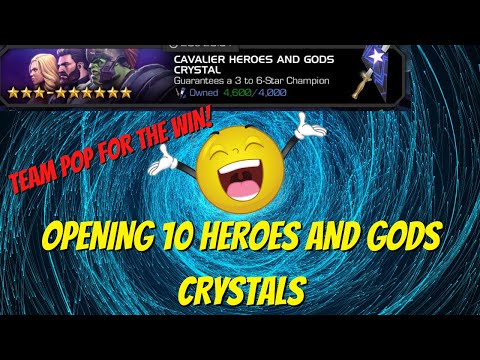 Opening 10 Heroes and Gods Crystals - CEO Luck - Marvel Contest of Champions