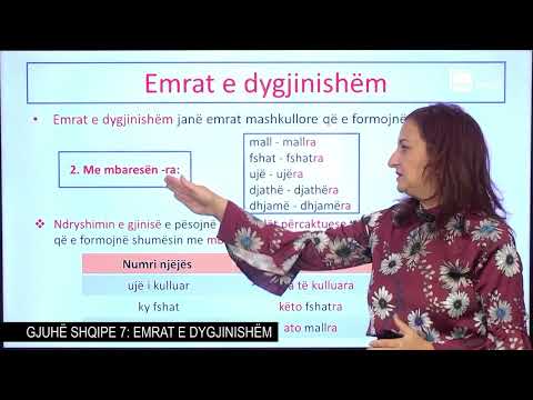 Emrat e dygjinishëm| Gjuhë shqipe 7