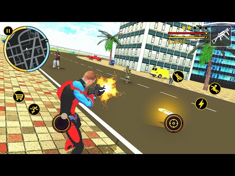 Flying Spider Super Hero - Vegas Crime City Battle - Android GamePlay FHD.