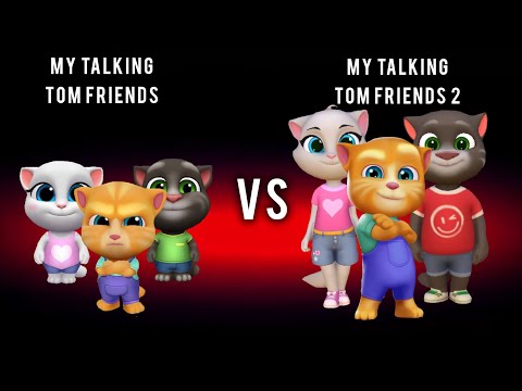 MY TALKING TOM FRIENDS 2 VS MY TALKING TOM FRIENDS
