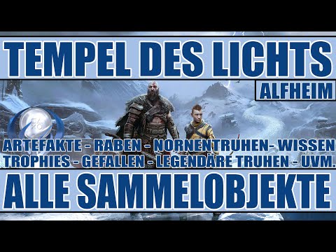 God of War Ragnarök - 100% Guide Alfheim - Tempel des Lichts  - Alle Sammelobjekte
