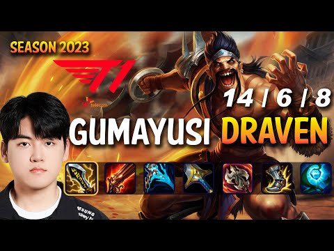 T1 Gumayusi DRAVEN vs XAYAH ADC - Patch 13.16 KR Ranked