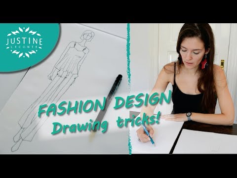 How to draw: fashion designer tricks | Fashion drawing tutorial | Justine Leconte Video