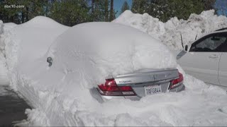 Pollock Pines residents digging out after another blast of snow