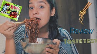 Indian trying BLACK BEAN NOODLES for the first time!! Taste test❤️ | SARA IRANI