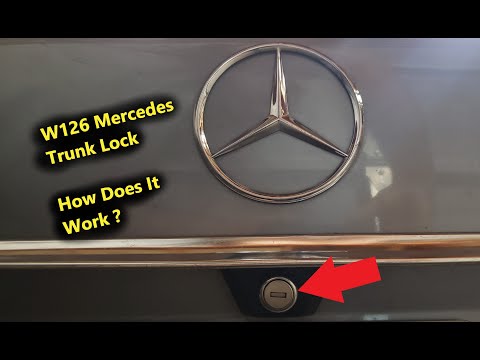 W126 Mercedes 300SD - How The Trunk Lock REALLY Works