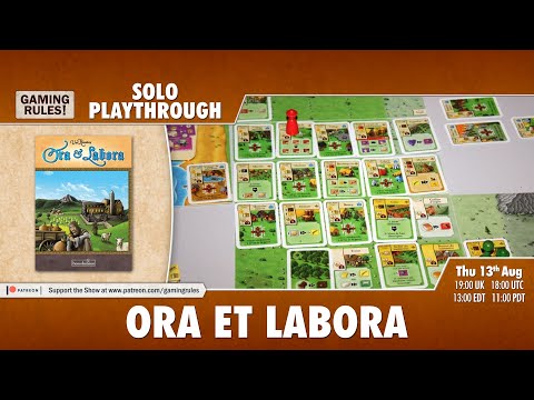 Ora et Labora - Solo Playthrough