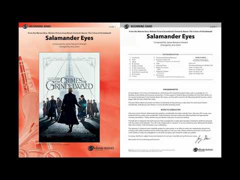 Salamander Eyes, arr. Jerry Davis – Score & Sound