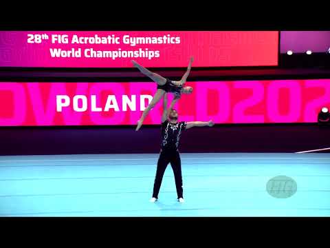 Poland (POL) - 2022 Acrobatic Worlds, Baku (AZE) - Balance Qualification  Mixed Pair