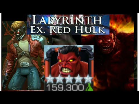 Labyrinth of legends Red hulk VS Star lord.Marvel Contest Of Champions#mcoc