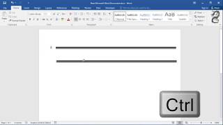 Adding Double Horizontal Lines in Word