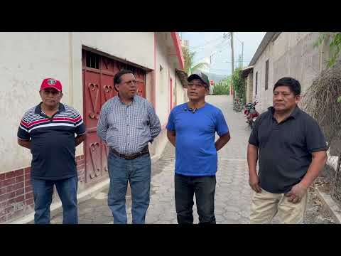 Calle adoquinad en Cantón San Pedro, San Miguel Chicaj