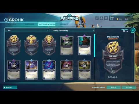 Paladins OP Grohk Legendary Cards [OB 44 PTS]