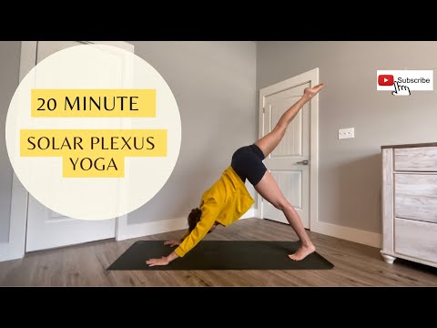 20 min Solar Plexus Chakra Yoga Flow - Power Yoga for Energy
